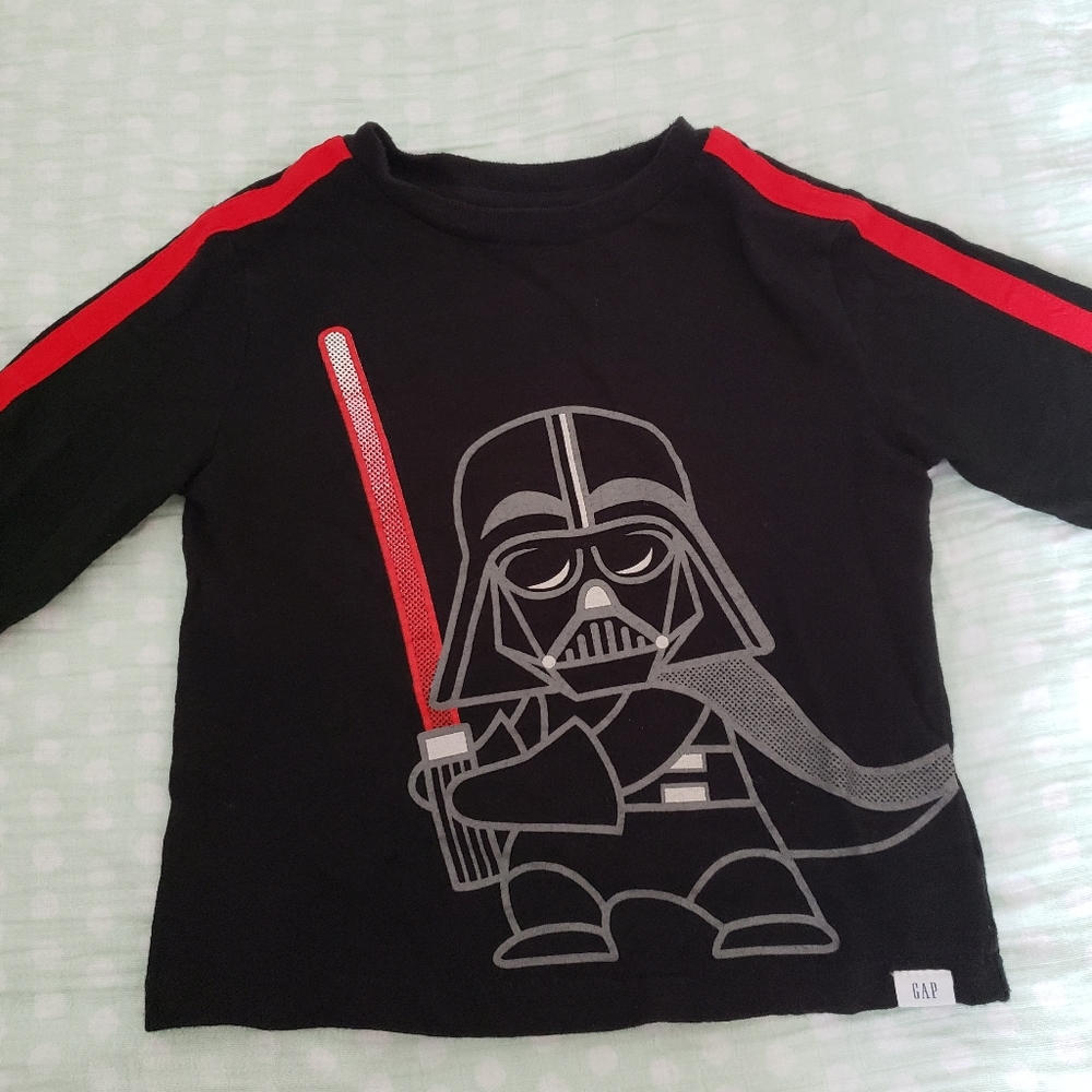 Long sleeve darth vader pullover sweater